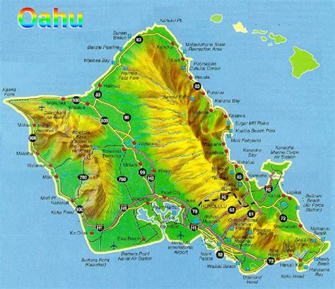 hawaii honolulu map.